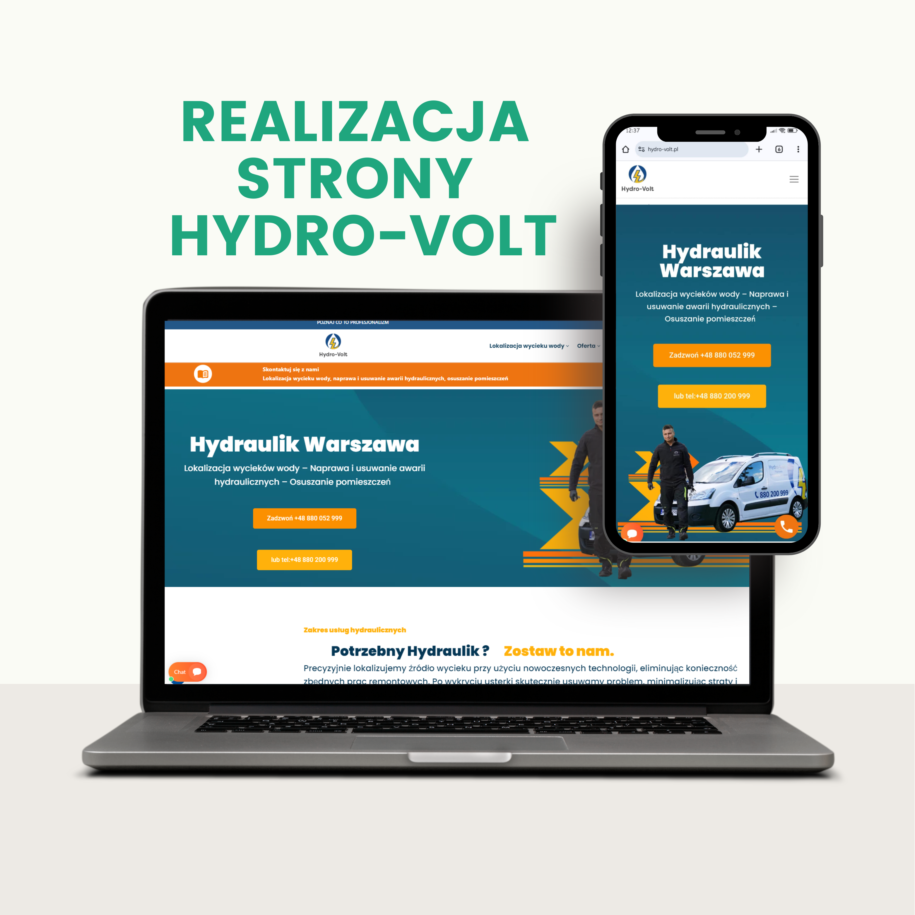 Portfolio: Realizacja strony Hydro-Volt