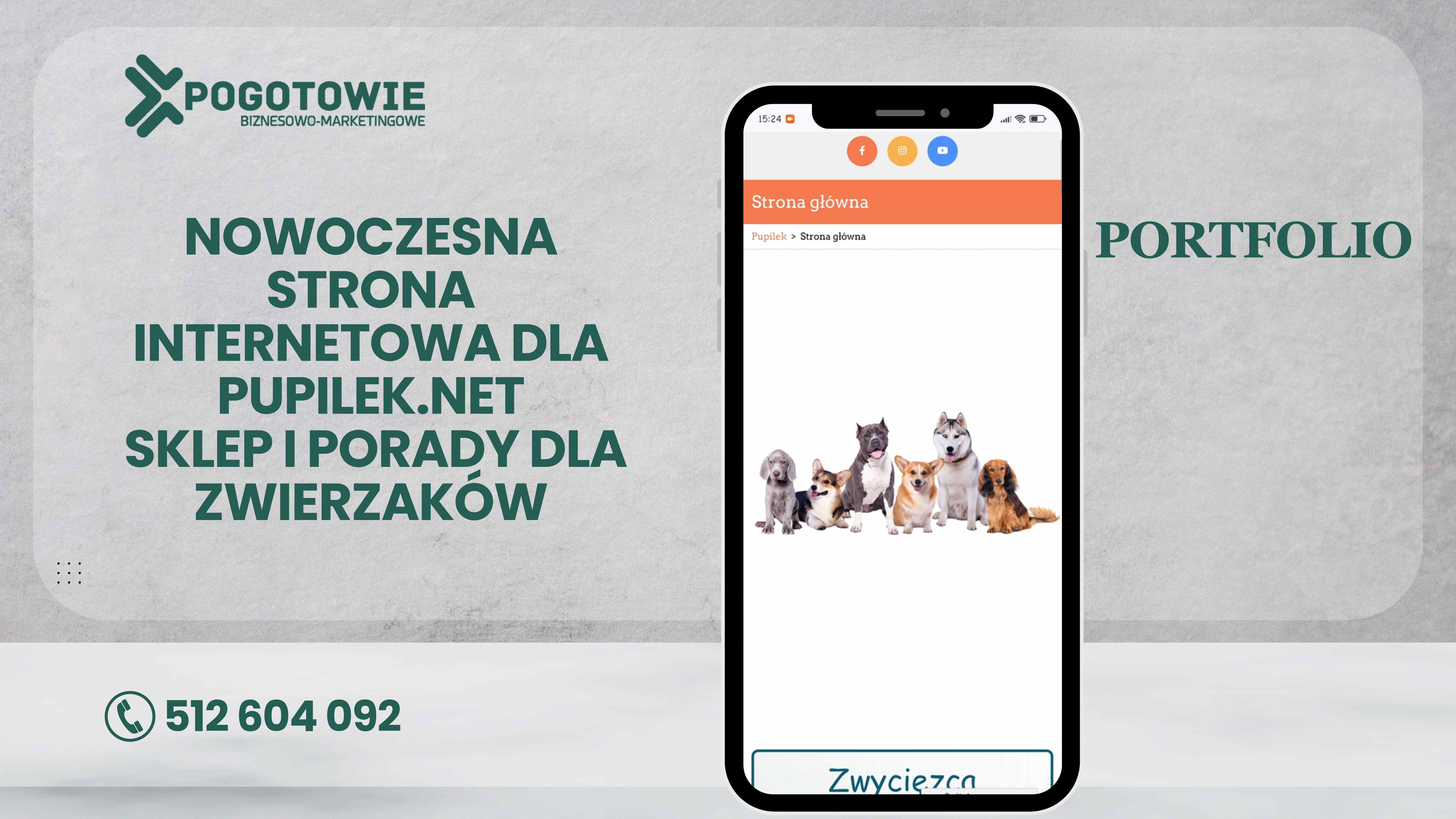 Nowoczesna strona internetowa dla Pupilek.net – sklep i porady dla zwierzaków.