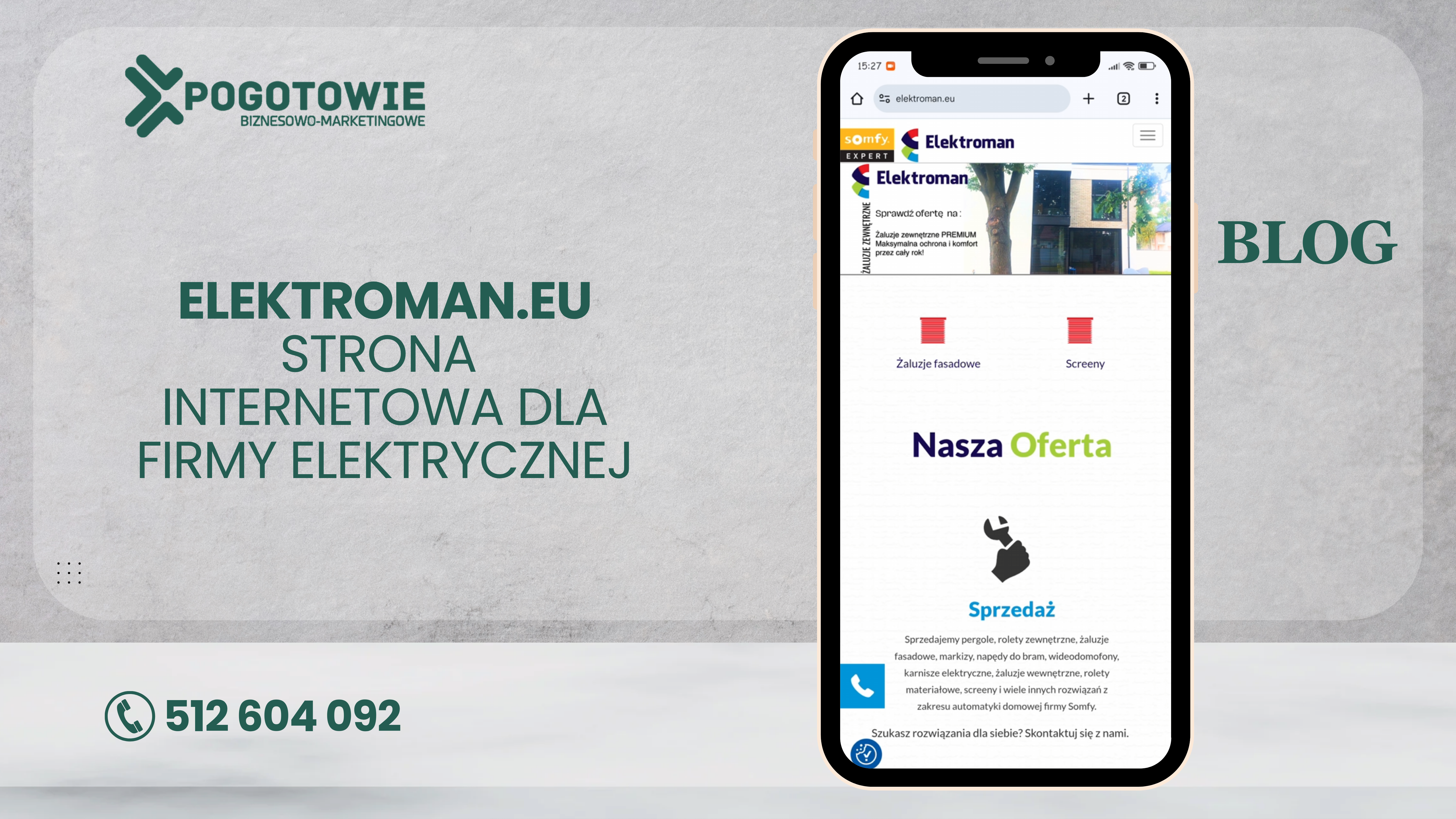 Portfolio – strona internetowa elektroman.eu